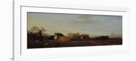 Dutch Landscape with Cattle-Sir Augustus Wall Callcott-Framed Giclee Print