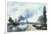 Dutch Landscape with Windmills, 1868-Johan-Barthold Jongkind-Framed Giclee Print