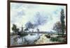 Dutch Landscape with Windmills, 1868-Johan-Barthold Jongkind-Framed Giclee Print