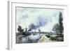 Dutch Landscape with Windmills, 1868-Johan-Barthold Jongkind-Framed Giclee Print