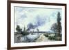 Dutch Landscape with Windmills, 1868-Johan-Barthold Jongkind-Framed Giclee Print