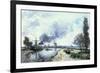 Dutch Landscape with Windmills, 1868-Johan-Barthold Jongkind-Framed Giclee Print