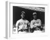 Dutch Leonard & Bill Carrigan, Boston Red Sox, Baseball Photo - Boston, MA-Lantern Press-Framed Art Print