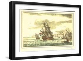 Dutch Man-of-War, Galleon-null-Framed Art Print