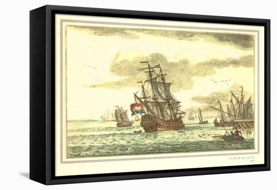 Dutch Man-of-War, Galleon-null-Framed Stretched Canvas