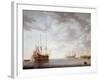 Dutch Men-O-War at Anchor, C.1650-Simon Jacobsz. Vlieger-Framed Giclee Print