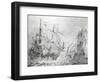 Dutch Merchant Ships, by Willem Van De Welde the Younger (1633-1707), the Netherlands, 17th Century-null-Framed Giclee Print