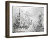 Dutch Merchant Ships, by Willem Van De Welde the Younger (1633-1707), the Netherlands, 17th Century-null-Framed Giclee Print