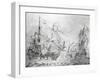 Dutch Merchant Ships, by Willem Van De Welde the Younger (1633-1707), the Netherlands, 17th Century-null-Framed Giclee Print