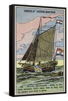 Dutch Merchant Sloop, 18th Century-null-Framed Stretched Canvas