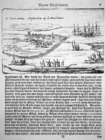 New Amsterdam in 1655, the Oldest known View of Fort Nieuw Amsterdam