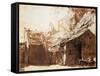 Dutch Peasant House, 17th Century-Rembrandt van Rijn-Framed Stretched Canvas