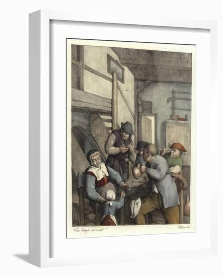 Dutch Peasants Drinking-Adriaen Jansz van Ostade-Framed Giclee Print