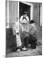 Dutch People Wearing Clogs, Marken, Holland, 1936-Donald Mcleish-Mounted Giclee Print