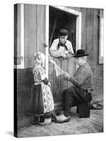 Dutch People Wearing Clogs, Marken, Holland, 1936-Donald Mcleish-Stretched Canvas