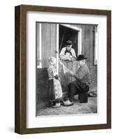 Dutch People Wearing Clogs, Marken, Holland, 1936-Donald Mcleish-Framed Giclee Print