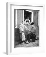 Dutch People Wearing Clogs, Marken, Holland, 1936-Donald Mcleish-Framed Giclee Print