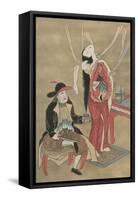Dutch Physician Anatomizing a Japanese Woman, 18th Century-null-Framed Stretched Canvas