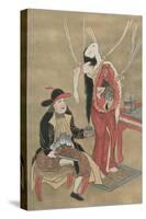 Dutch Physician Anatomizing a Japanese Woman, 18th Century-null-Stretched Canvas
