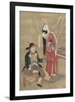 Dutch Physician Anatomizing a Japanese Woman, 18th Century-null-Framed Giclee Print