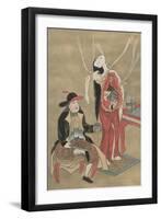 Dutch Physician Anatomizing a Japanese Woman, 18th Century-null-Framed Giclee Print