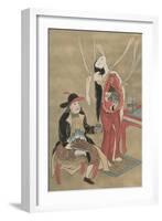 Dutch Physician Anatomizing a Japanese Woman, 18th Century-null-Framed Giclee Print