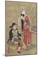 Dutch Physician Anatomizing a Japanese Woman, 18th Century-null-Mounted Giclee Print