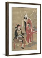 Dutch Physician Anatomizing a Japanese Woman, 18th Century-null-Framed Giclee Print