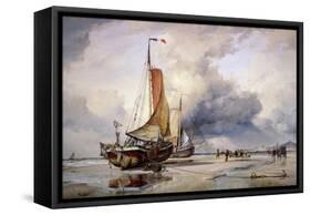 Dutch Pincks at Scheveningen, Holland, 1860-Edward William Cooke-Framed Stretched Canvas