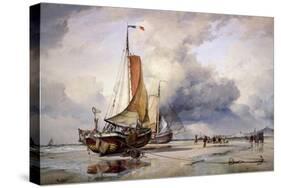 Dutch Pincks at Scheveningen, Holland, 1860-Edward William Cooke-Stretched Canvas