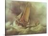 Dutch Pincks Running to Anchor off Yarmouth-Edward William Cooke-Stretched Canvas