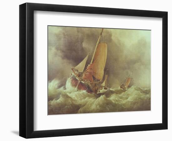 Dutch Pincks Running to Anchor off Yarmouth-Edward William Cooke-Framed Premium Giclee Print