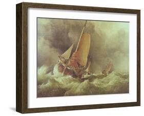 Dutch Pincks Running to Anchor off Yarmouth-Edward William Cooke-Framed Giclee Print