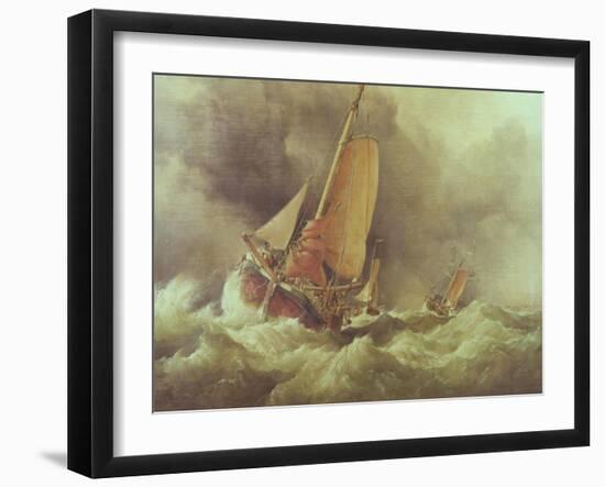Dutch Pincks Running to Anchor off Yarmouth-Edward William Cooke-Framed Giclee Print