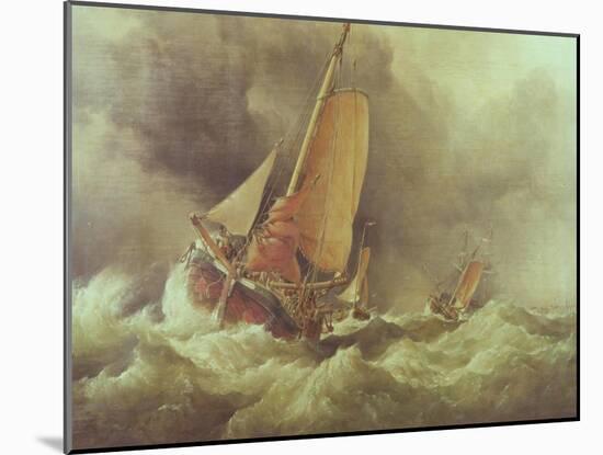 Dutch Pincks Running to Anchor off Yarmouth-Edward William Cooke-Mounted Giclee Print