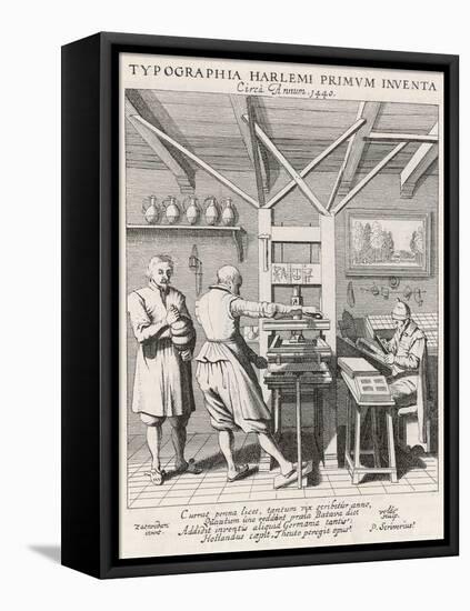 Dutch Print Office 1628-Jan Van Der Velde-Framed Stretched Canvas