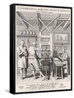 Dutch Print Office 1628-Jan Van Der Velde-Framed Stretched Canvas