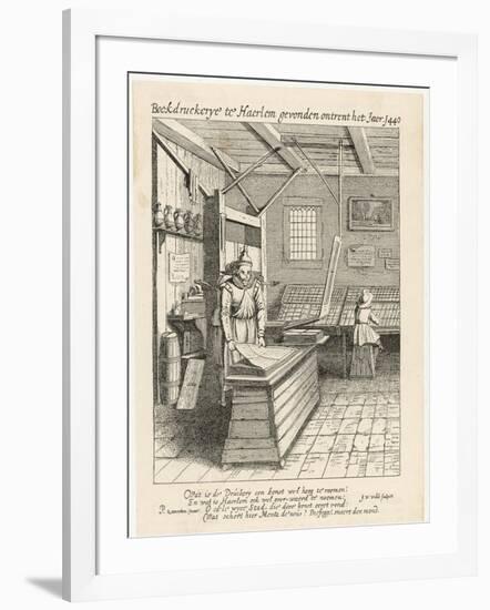 Dutch Printing House, Typesetting and Printing-Jan Van Der Velde-Framed Art Print