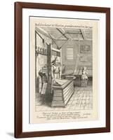 Dutch Printing House, Typesetting and Printing-Jan Van Der Velde-Framed Art Print