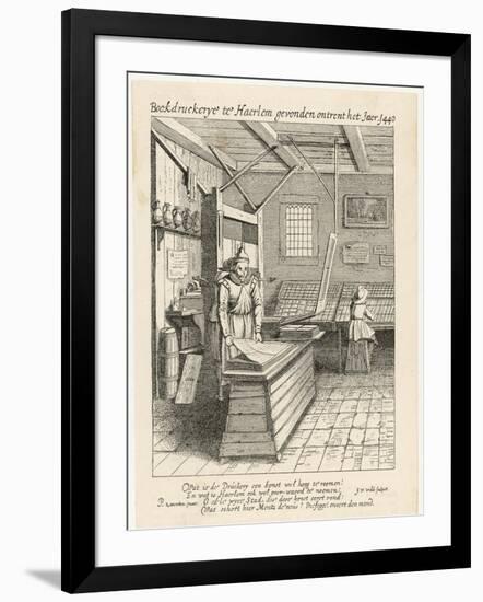 Dutch Printing House, Typesetting and Printing-Jan Van Der Velde-Framed Art Print