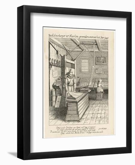 Dutch Printing House, Typesetting and Printing-Jan Van Der Velde-Framed Art Print