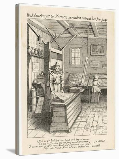Dutch Printing House, Typesetting and Printing-Jan Van Der Velde-Stretched Canvas