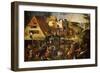 Dutch Proverb Painting, 1580-Pieter Brueghel the Younger-Framed Giclee Print