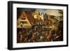 Dutch Proverb Painting, 1580-Pieter Brueghel the Younger-Framed Giclee Print