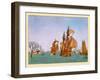 Dutch Royal Navy Galleons-Maud & Miska Petersham-Framed Art Print