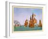 Dutch Royal Navy Galleons-Maud & Miska Petersham-Framed Art Print