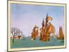 Dutch Royal Navy Galleons-Maud & Miska Petersham-Mounted Art Print