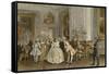 Dutch Salon, Mid 18th Century-Willem II Steelink-Framed Stretched Canvas