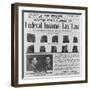 Dutch Schultz Wanted Poster Issued by New York City Police Department in 1934-null-Framed Art Print