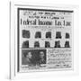 Dutch Schultz Wanted Poster Issued by New York City Police Department in 1934-null-Framed Art Print